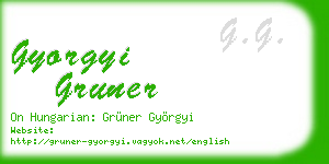 gyorgyi gruner business card